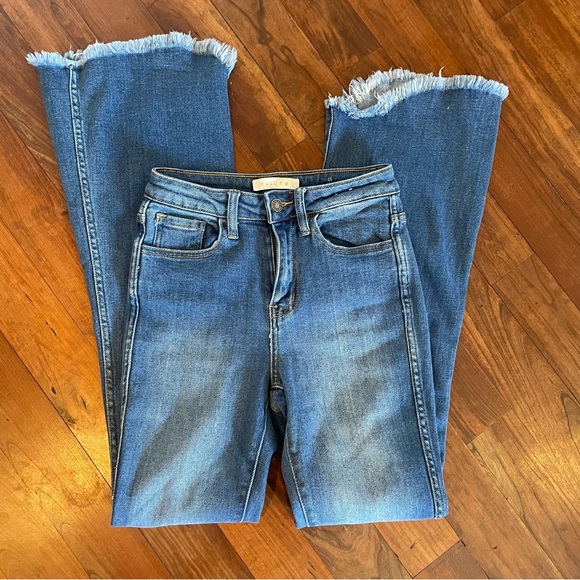 Nature Denim- SZ 3/25 High Rise Flare Raw Hem - Picture 6 of 13